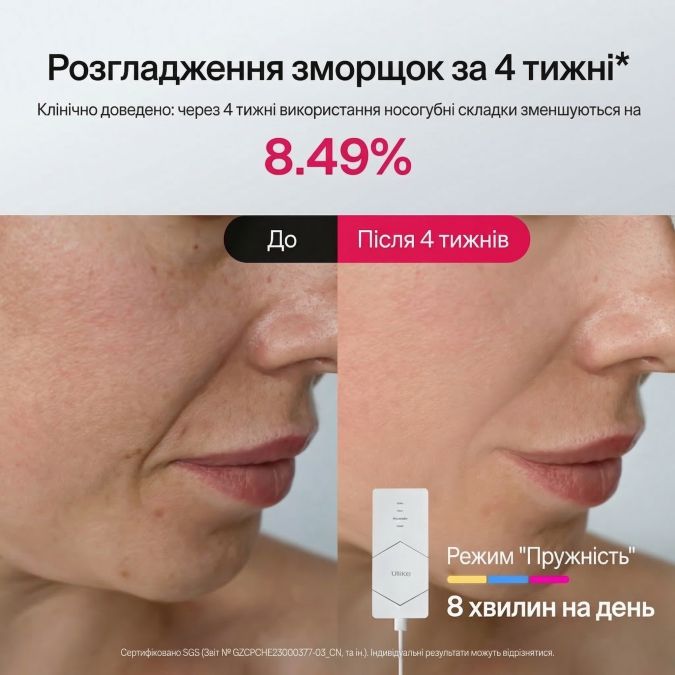 LED-маска Ulike ReGlow для фототерапії та оновлення шкіри обличчя